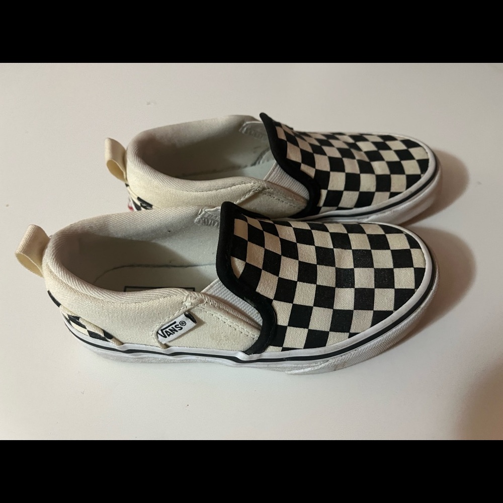 Boys Checkered Vans Size 11